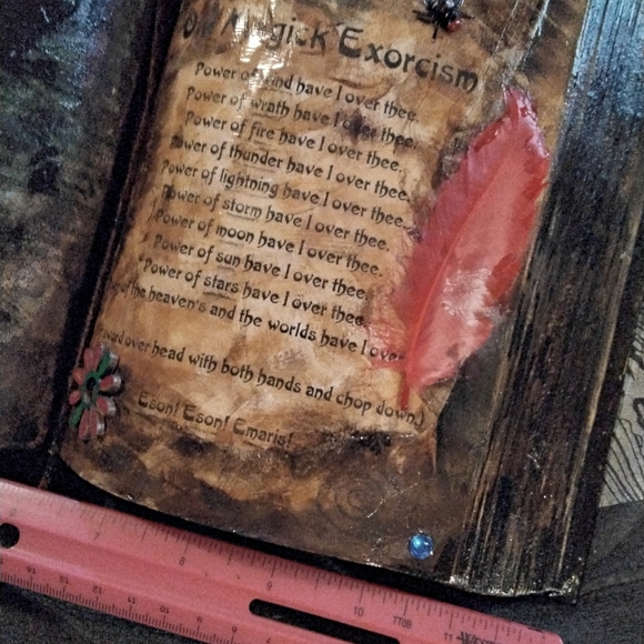 Witches grimoire and protection spell bottle..handmade - Picture 7 of 7